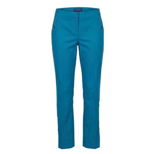 Pantalon en coton bleu Trussardi Jeans pour femme