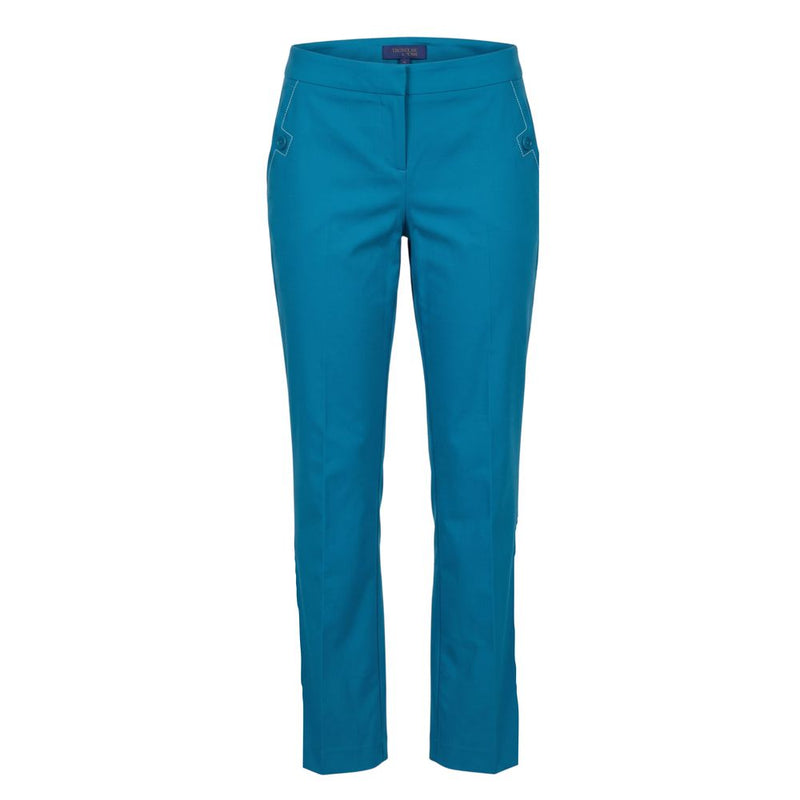 Pantalon en coton bleu Trussardi Jeans pour femme