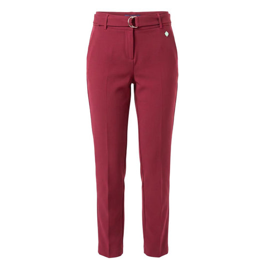 Pantalon Trussardi Jeans rouge en polyester pour femme