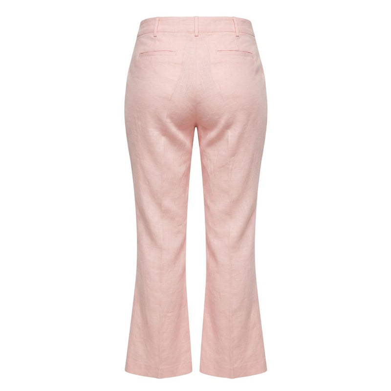 Pantalon Femme Rose en Lin Trussardi Jeans