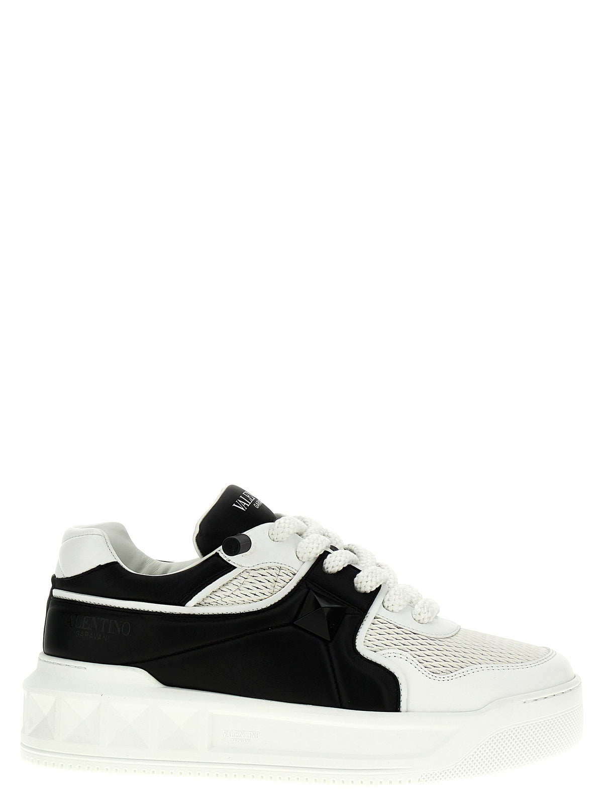 Baskets Chunky Valentino Garavani en veau bicolore