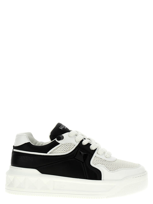 Valentino Garavani Bicolor Calfskin Chunky Sneakers