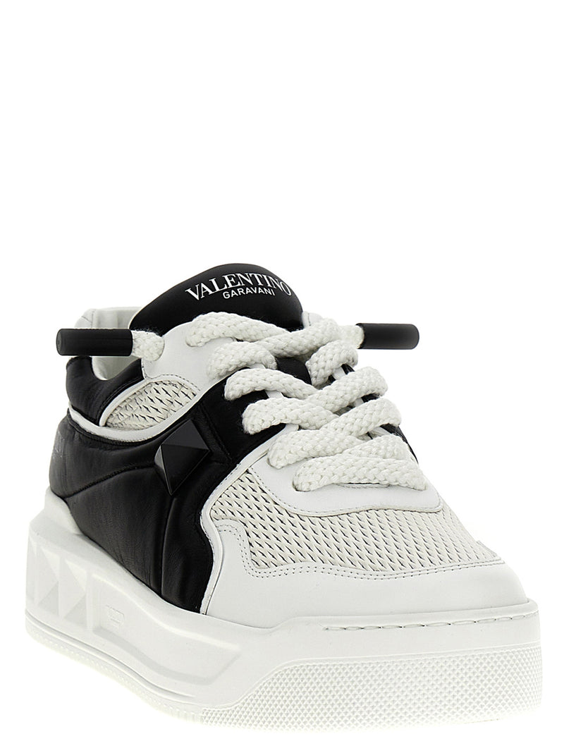 Valentino Garavani Bicolor Calfskin Chunky Sneakers
