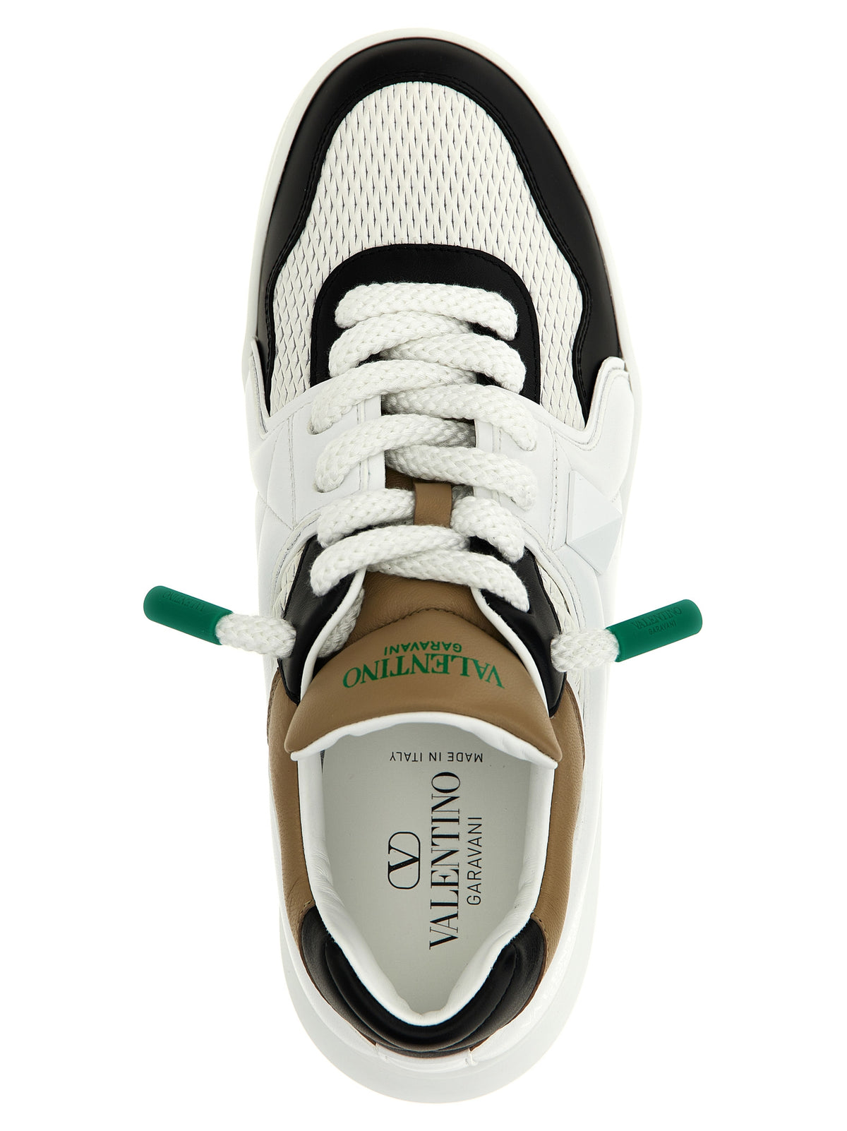Baskets Chunky Valentino Garavani en veau bicolore