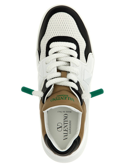 Valentino Garavani Bicolor Calfskin Chunky Sneakers