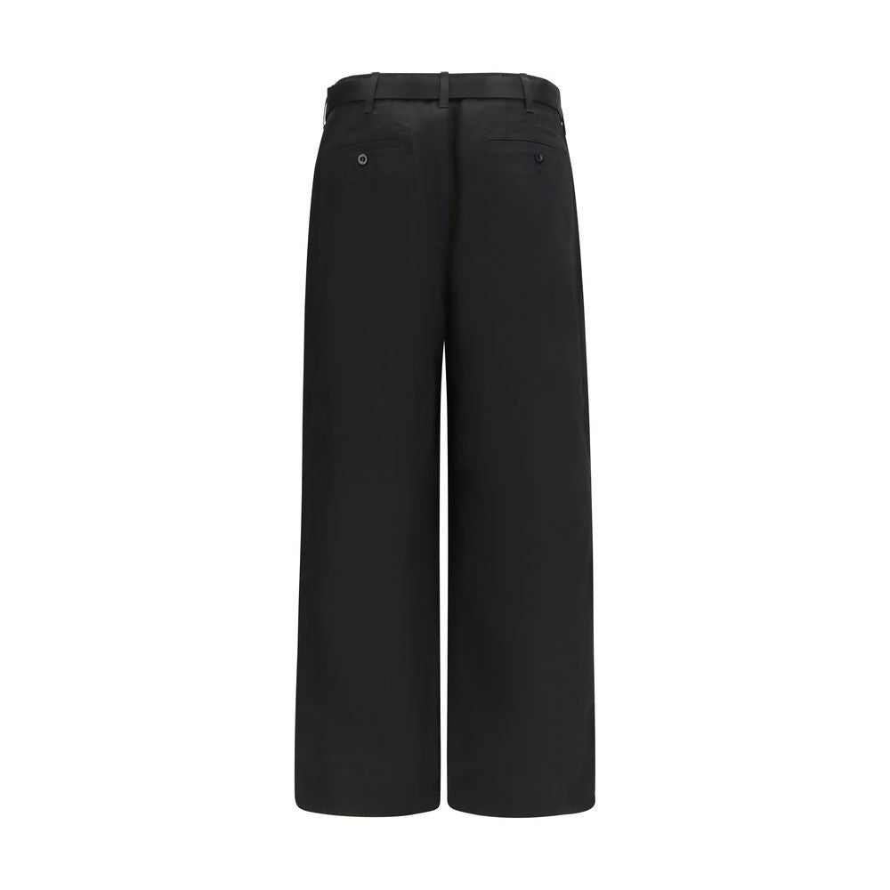 Pantalon Chino Sacai Noir en Coton