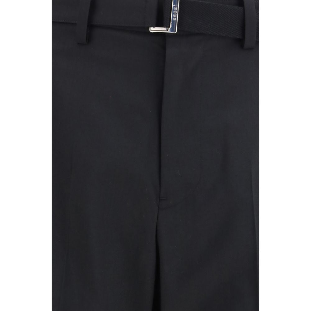 Pantalon décontracté Sacai en polyester noir