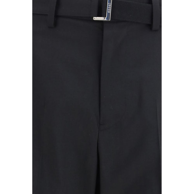 Pantalon décontracté Sacai en polyester noir