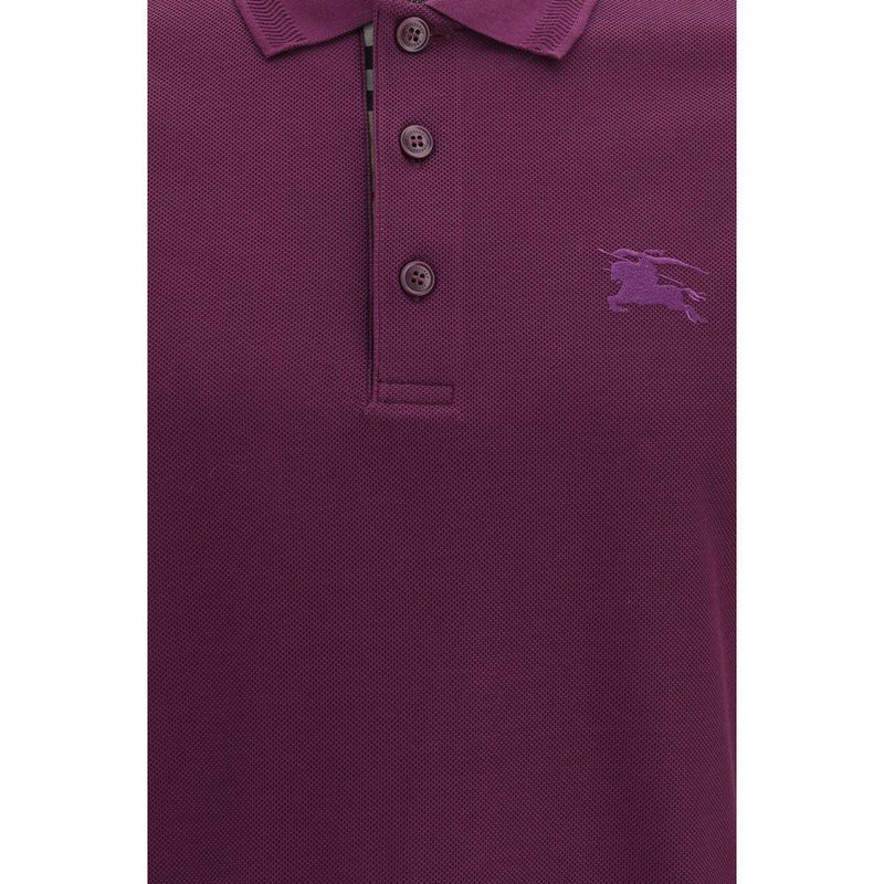 Polo Burberry en coton violet