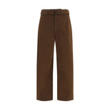 Pantalon décontracté Lemaire en coton marron