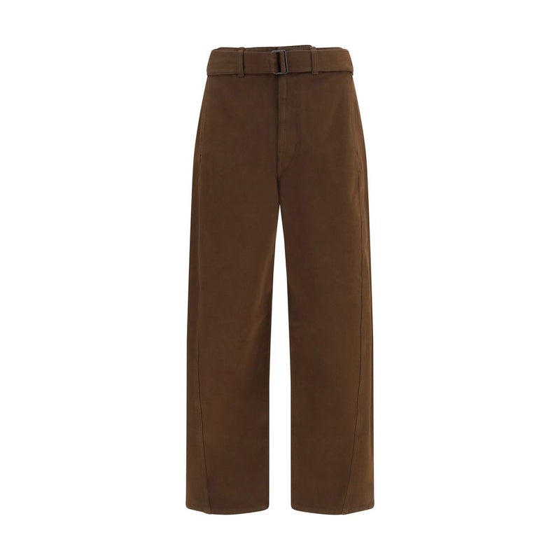 Pantalon décontracté Lemaire en coton marron