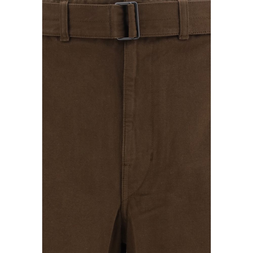 Pantalon décontracté Lemaire en coton marron