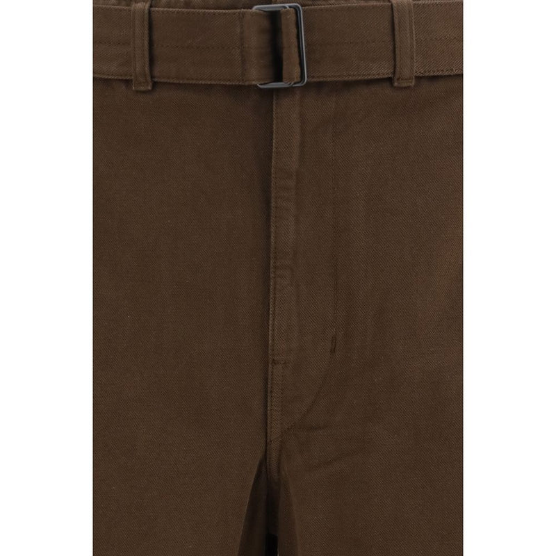 Pantalon décontracté Lemaire en coton marron