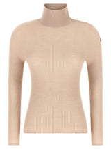Gilet Moncler en Laine Vierge Beige