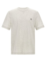 Brunello Cucinelli Gray Cotton T-Shirt