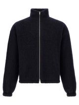 Sweat-shirt en laine bleu Jil Sander