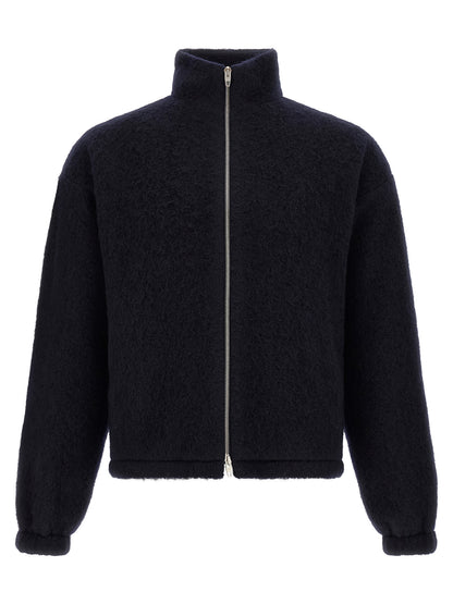 Jil Sander Blue Wool Sweatshirt