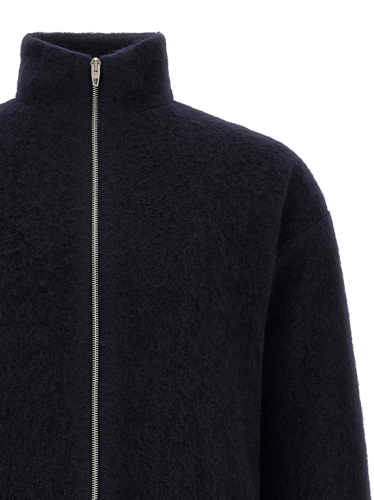 Sweat-shirt en laine bleu Jil Sander