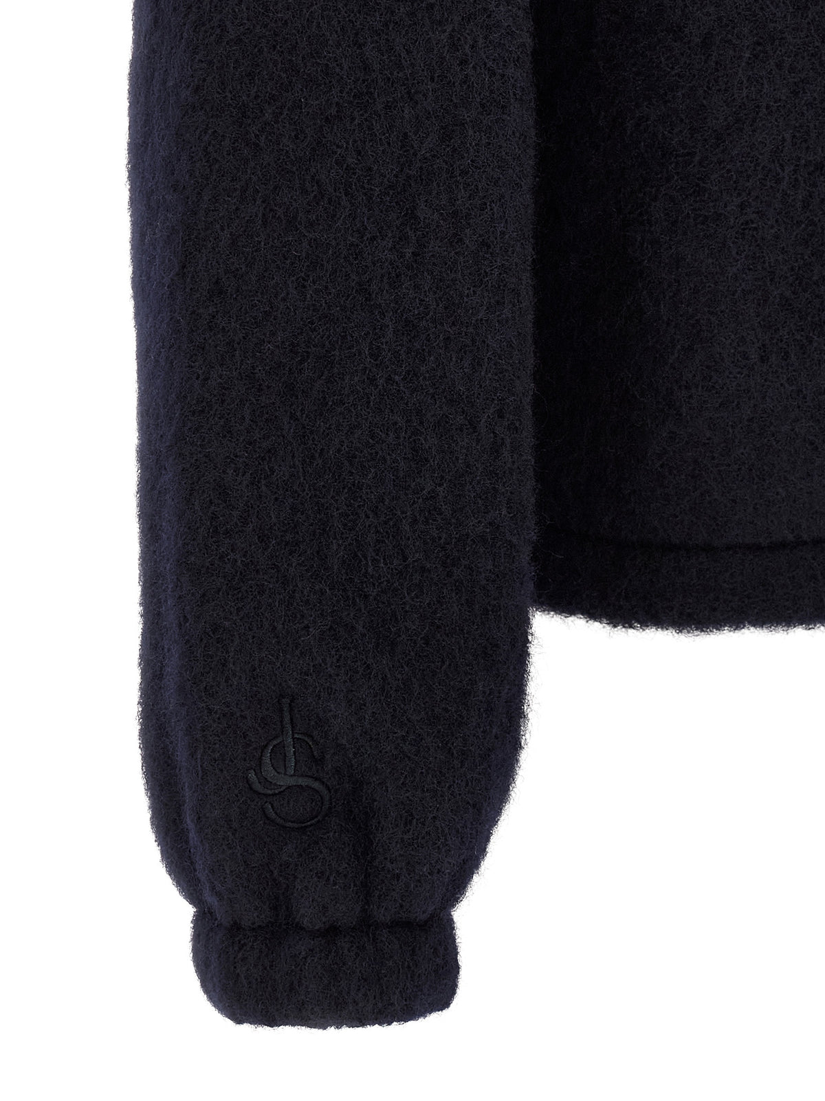 Sweat-shirt en laine bleu Jil Sander