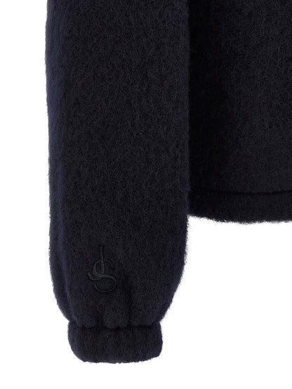 Jil Sander Blue Wool Sweatshirt