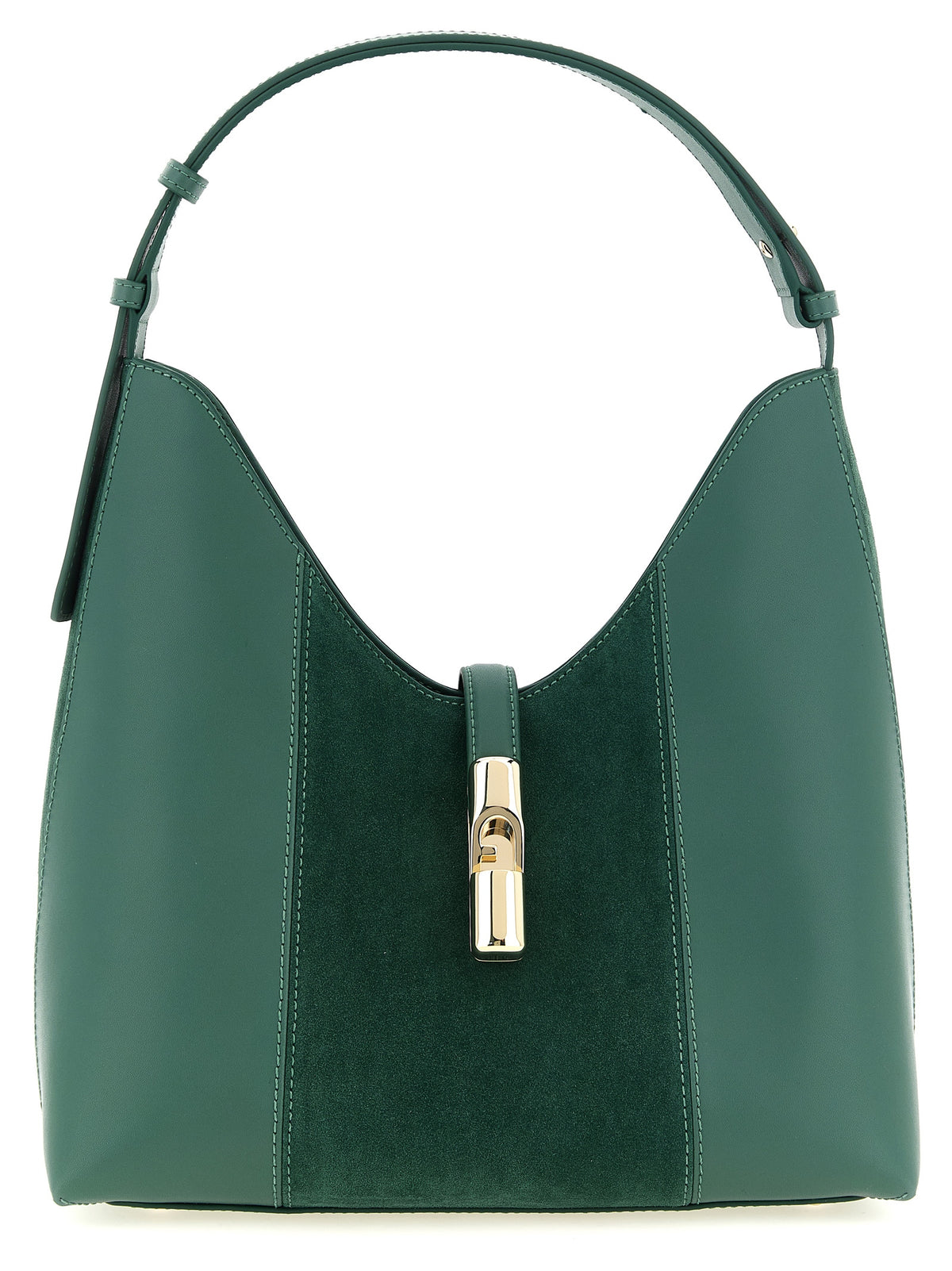 Sac porté épaule Furla en cuir de veau bicolore