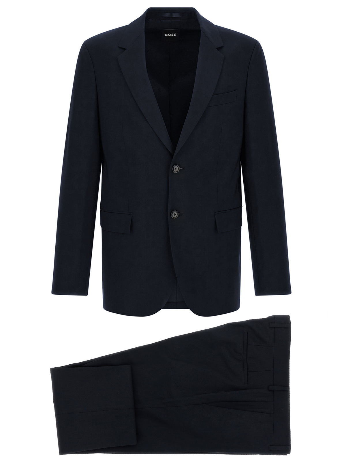 Costume deux pièces en laine vierge bleu Hugo Boss