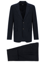 Costume deux pièces en laine vierge bleu Hugo Boss