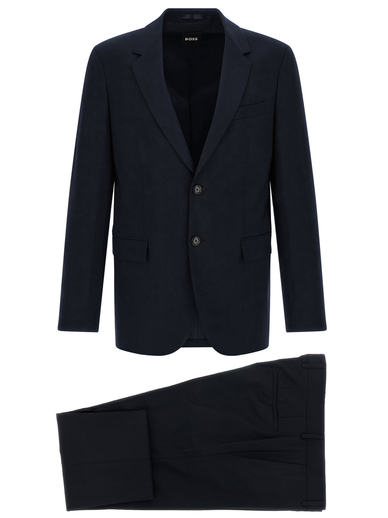 Costume deux pièces en laine vierge bleu Hugo Boss