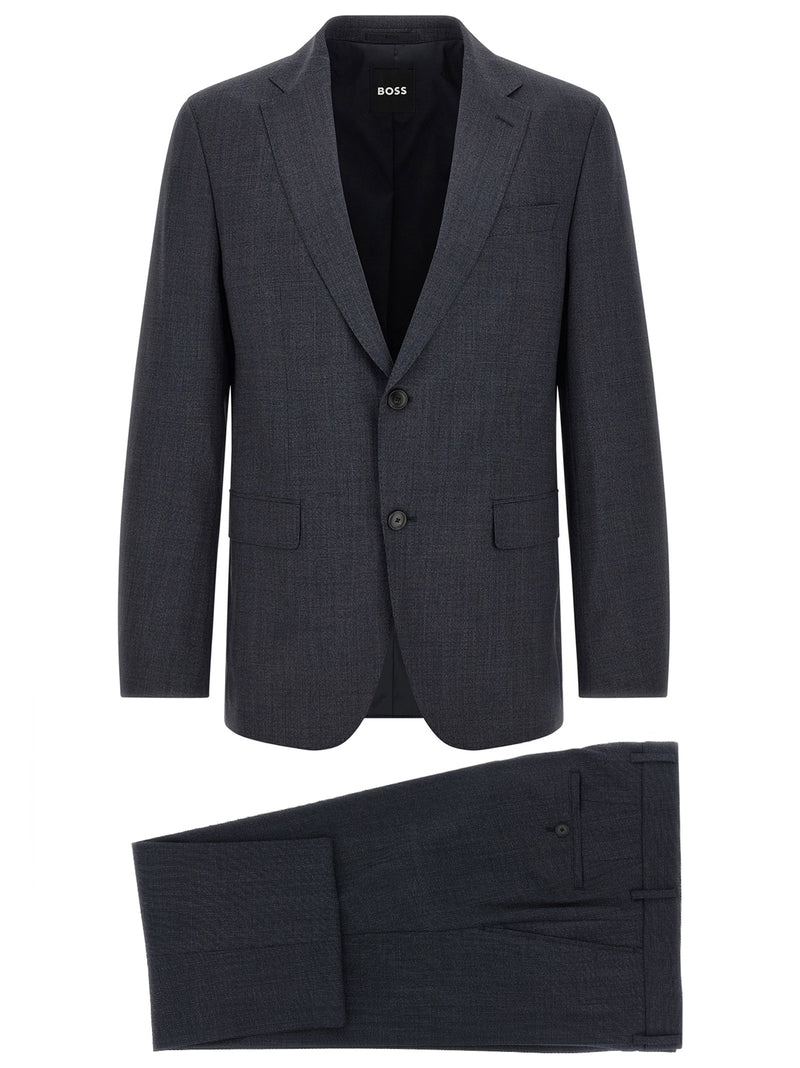 Hugo Boss Blue Polyester Two-Piece Suit