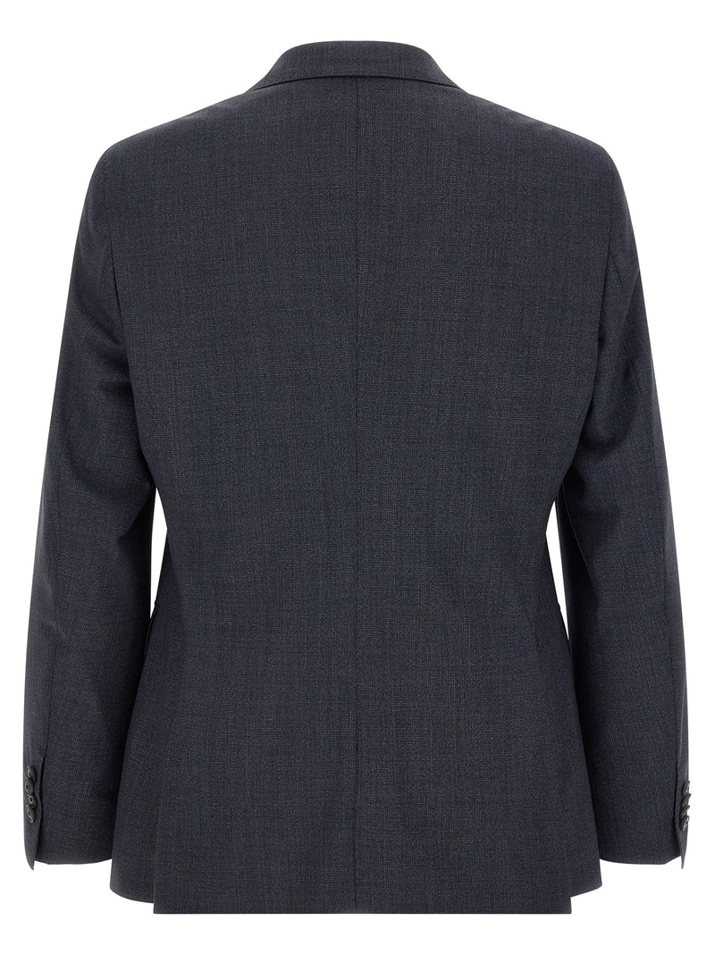 Hugo Boss Blue Polyester Two-Piece Suit