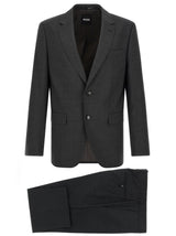 Costume deux pièces gris Hugo Boss en laine vierge
