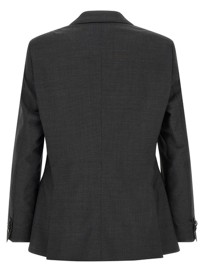 Hugo Boss Gray Virgin Wool Two-Piece Suit
