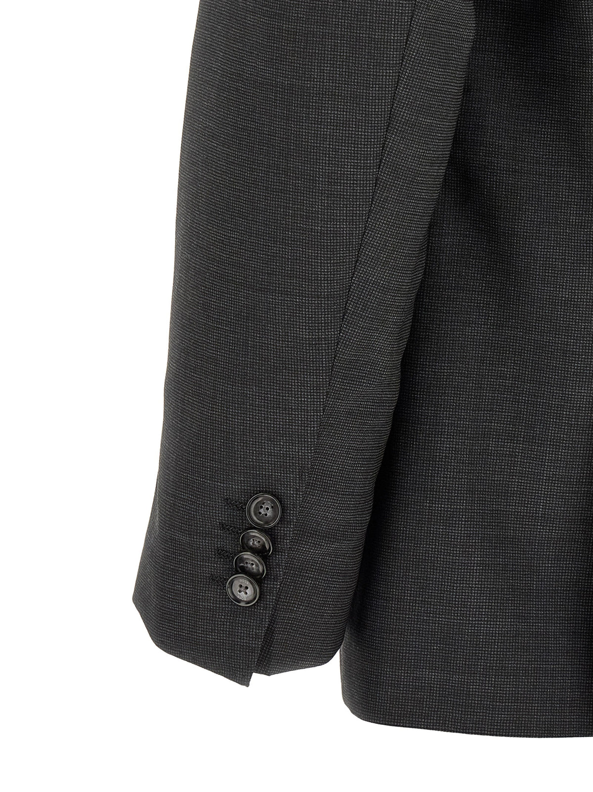 Costume deux pièces gris Hugo Boss en laine vierge