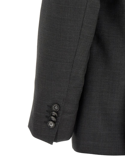 Hugo Boss Gray Virgin Wool Two-Piece Suit