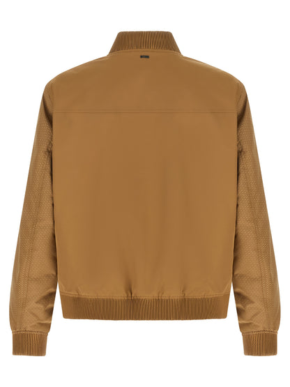 Hugo Boss Beige Polyester Bomber