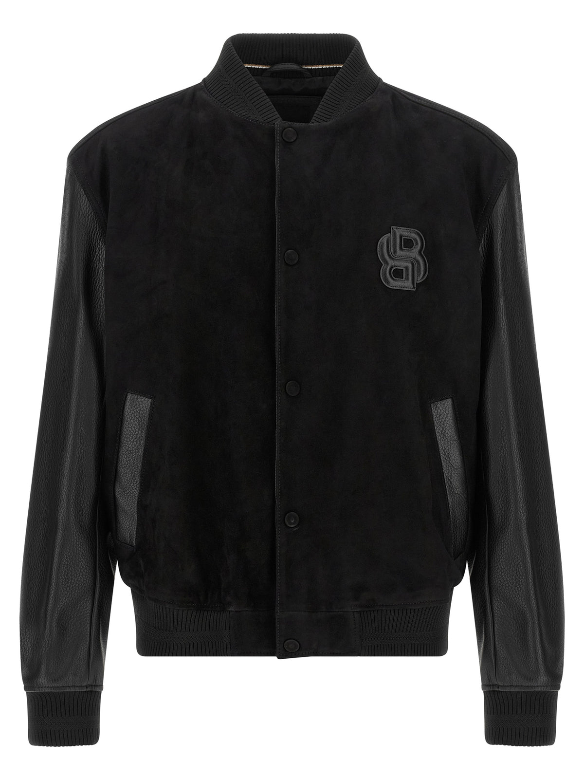 Bomber en polyester noir Hugo Boss