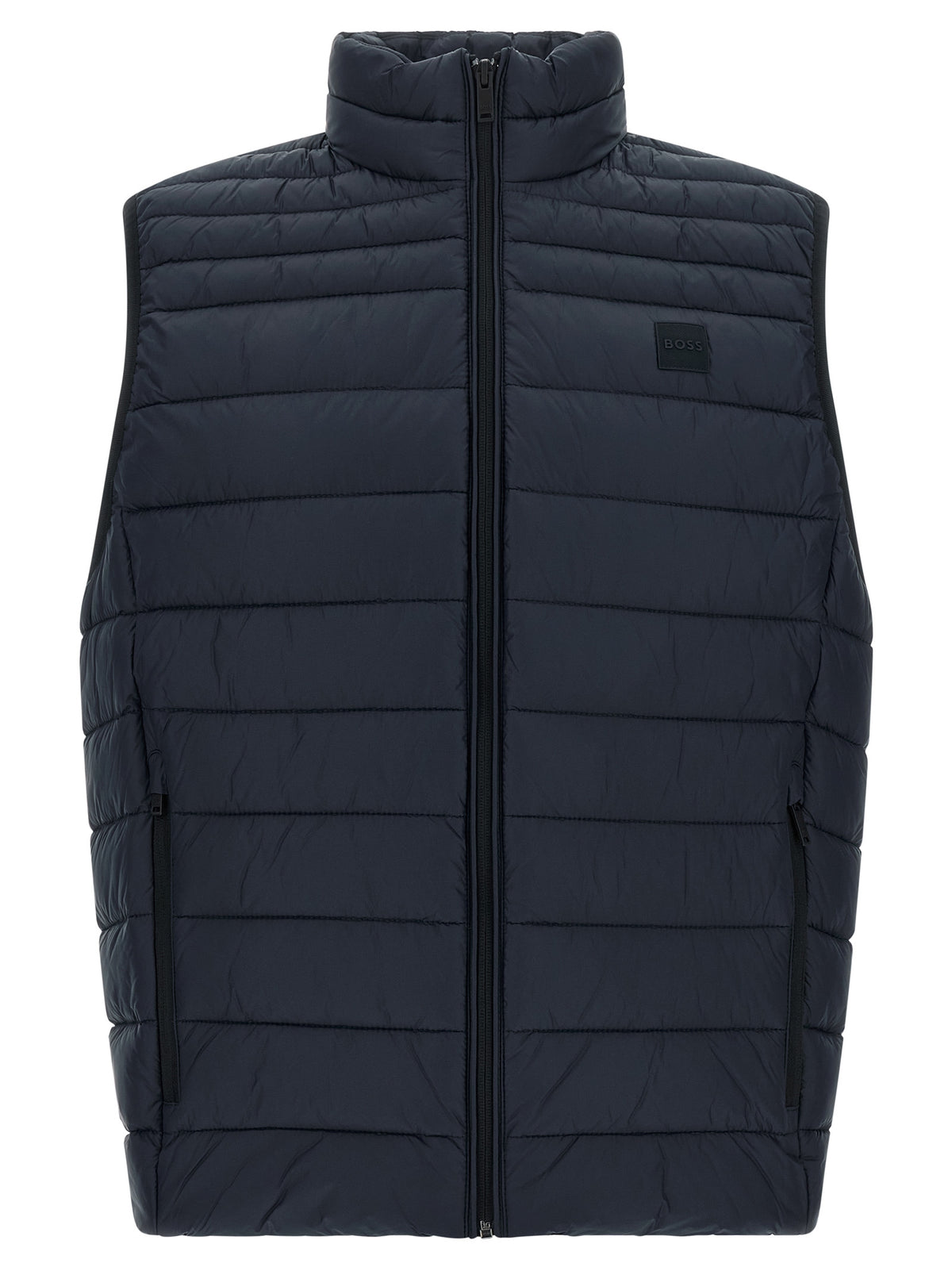 Doudoune sans manches Hugo Boss en polyamide recyclé bleu