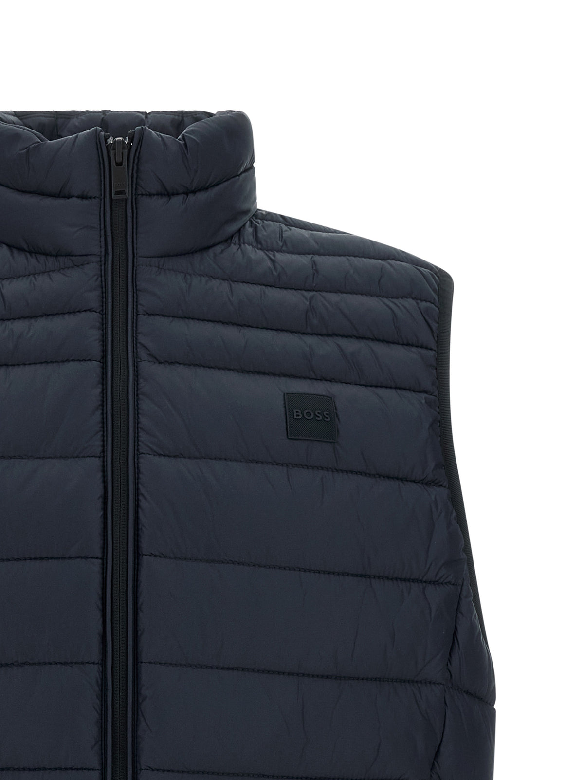 Doudoune sans manches Hugo Boss en polyamide recyclé bleu