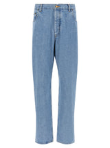 Jean droit en coton bleu Thom Browne