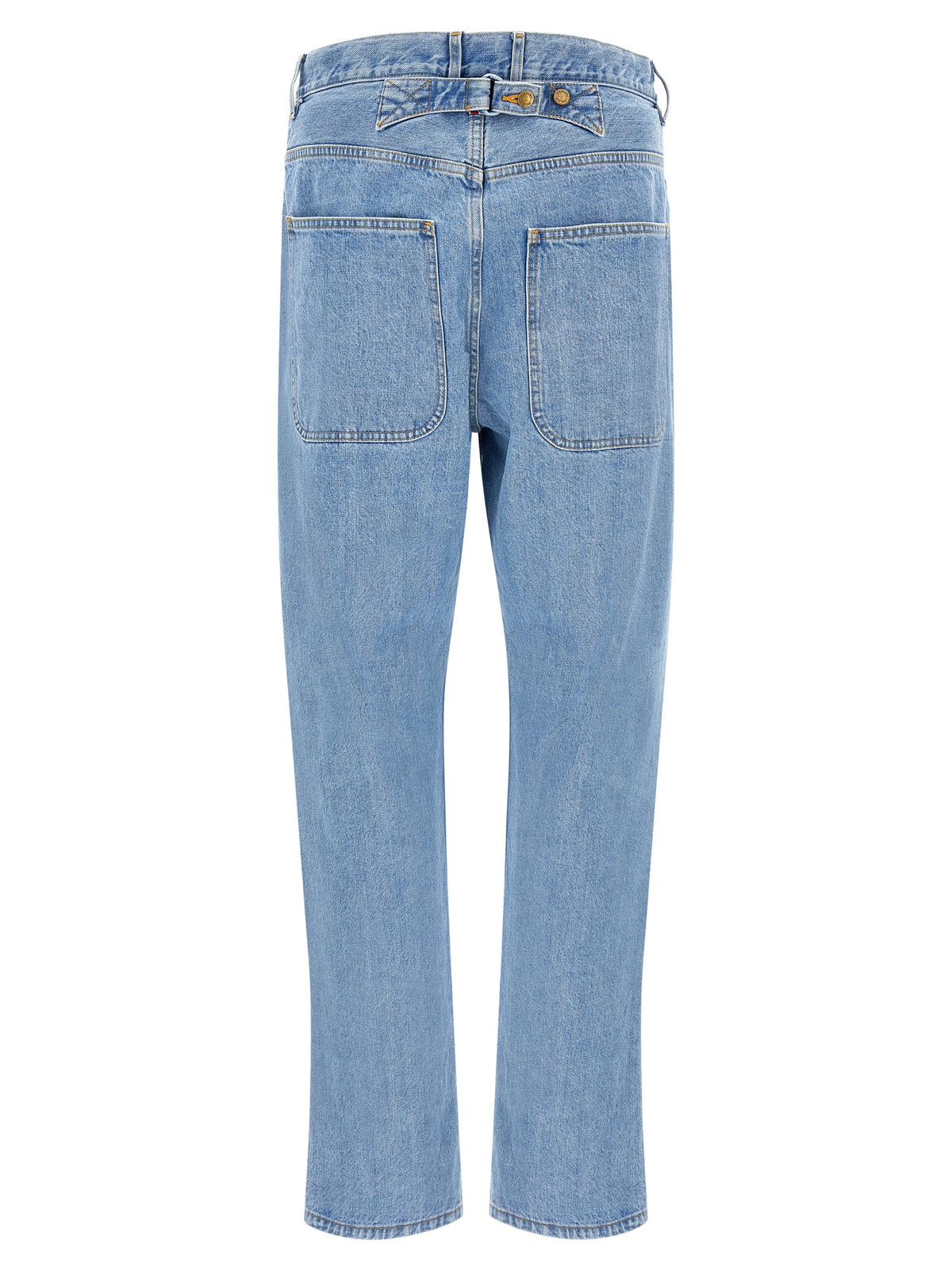 Jean droit en coton bleu Thom Browne