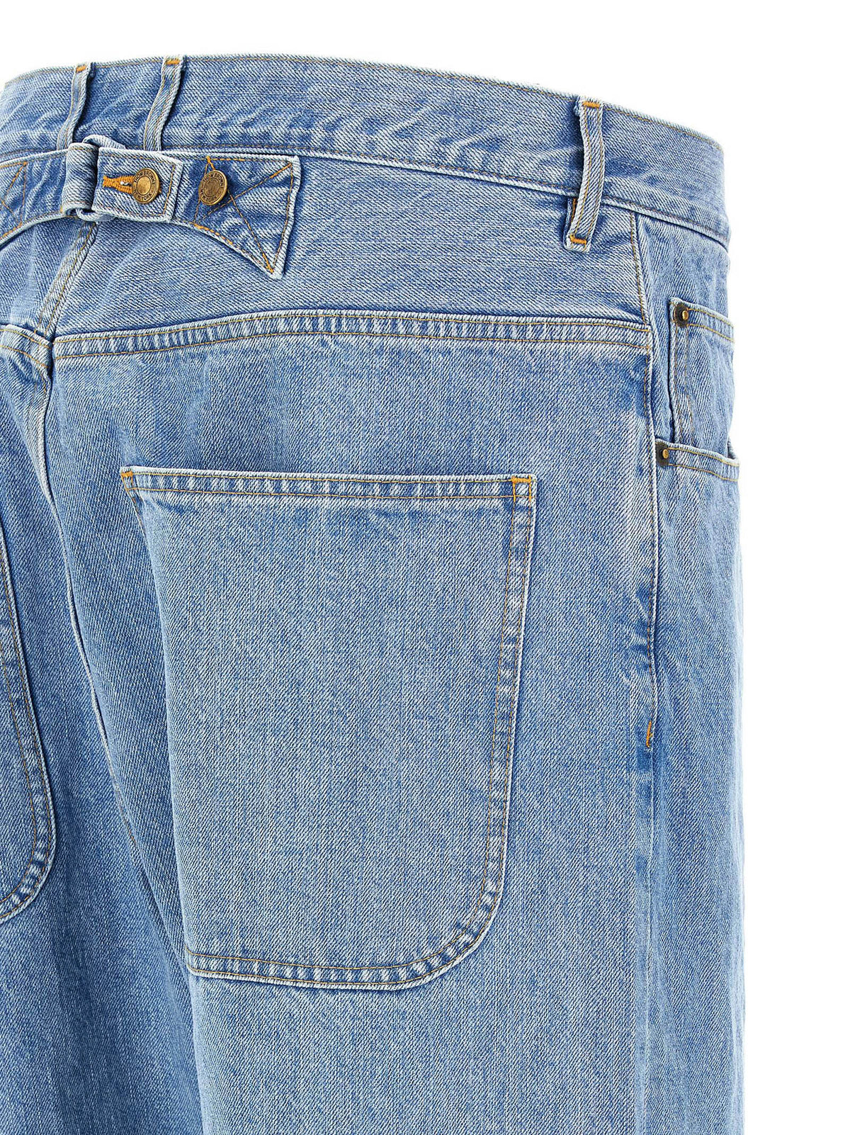Jean droit en coton bleu Thom Browne