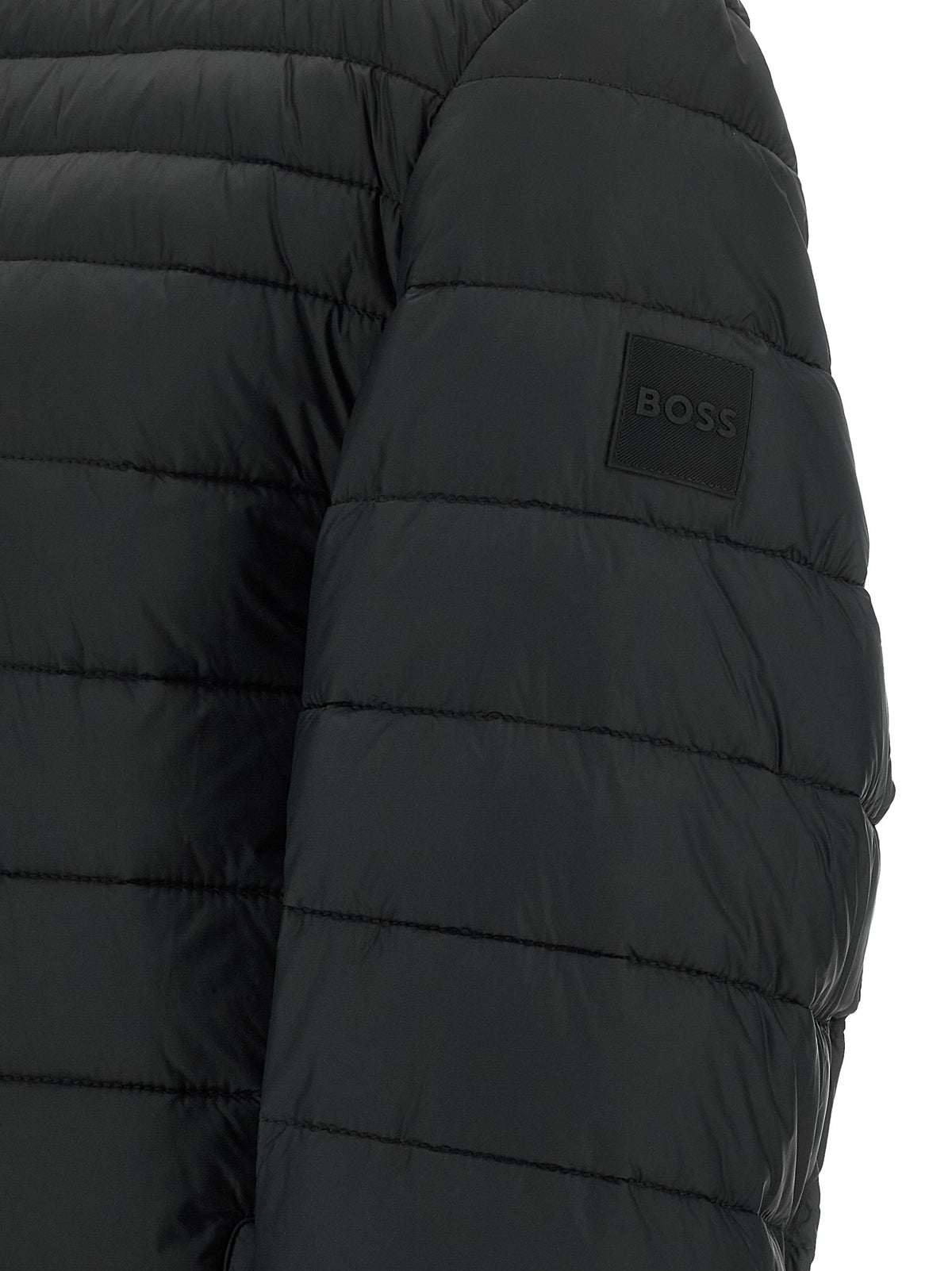 Veste longue Hugo Boss noire en polyamide recyclé