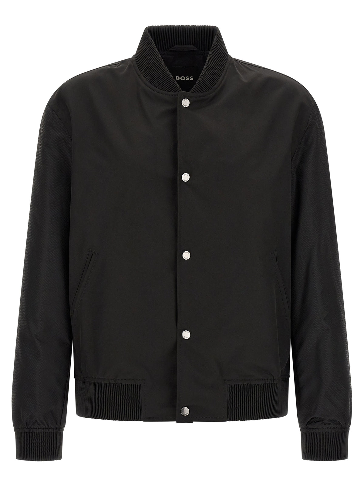 Bomber en polyester noir Hugo Boss