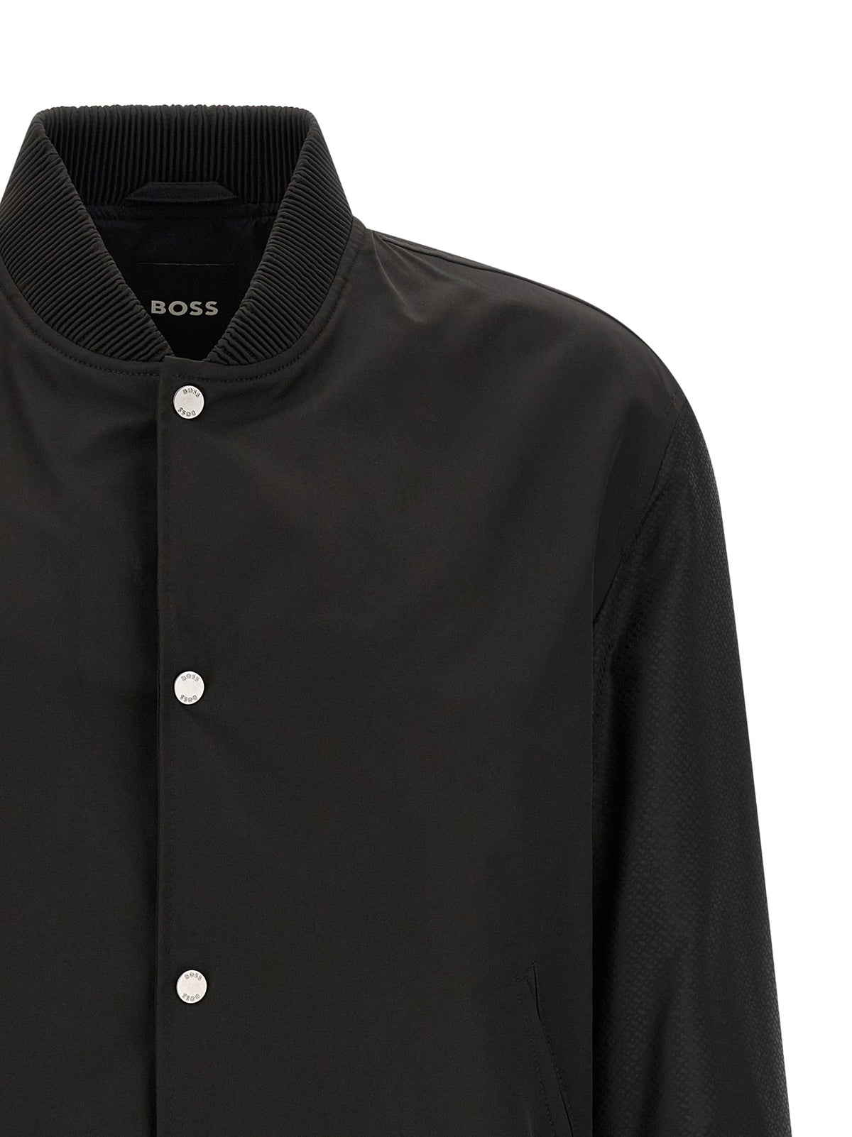 Bomber en polyester noir Hugo Boss