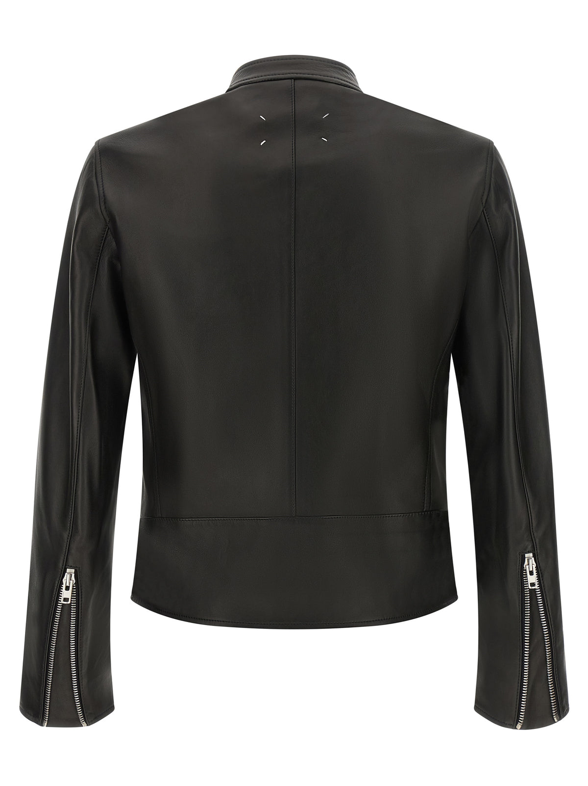 Maison Margiela Black Lamb Leather Leather Jacket