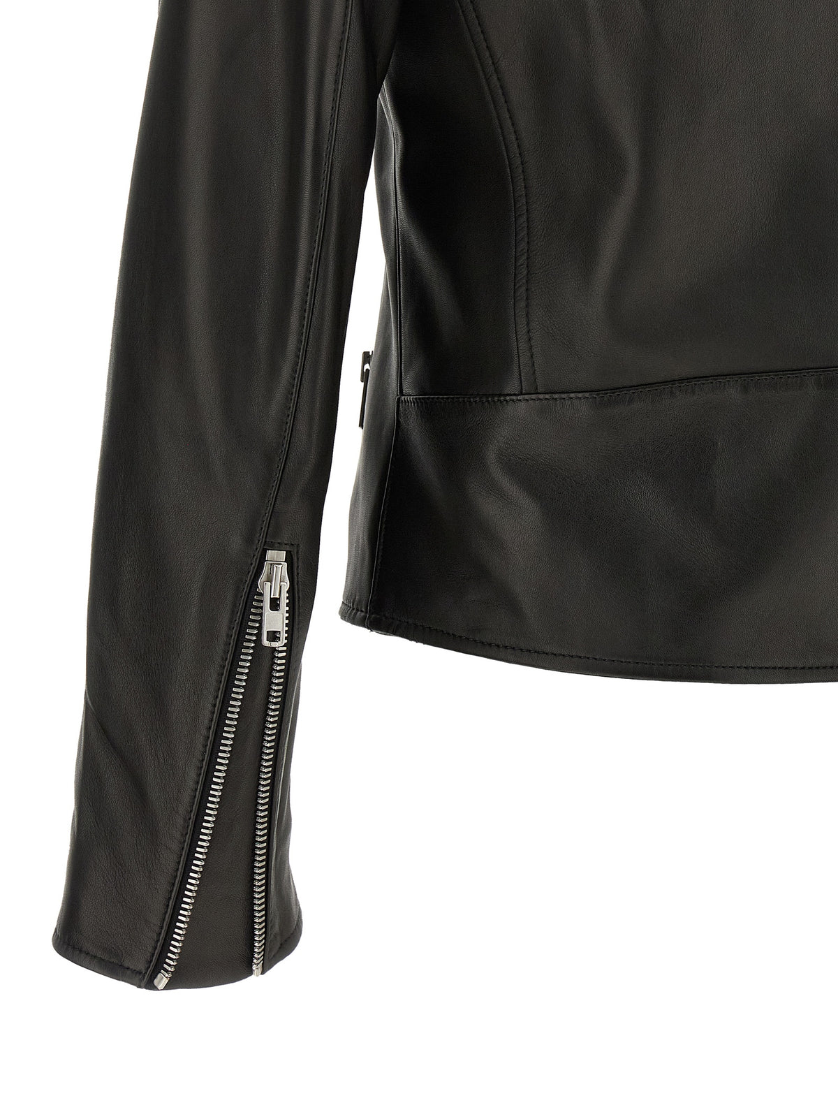 Maison Margiela Black Lamb Leather Leather Jacket
