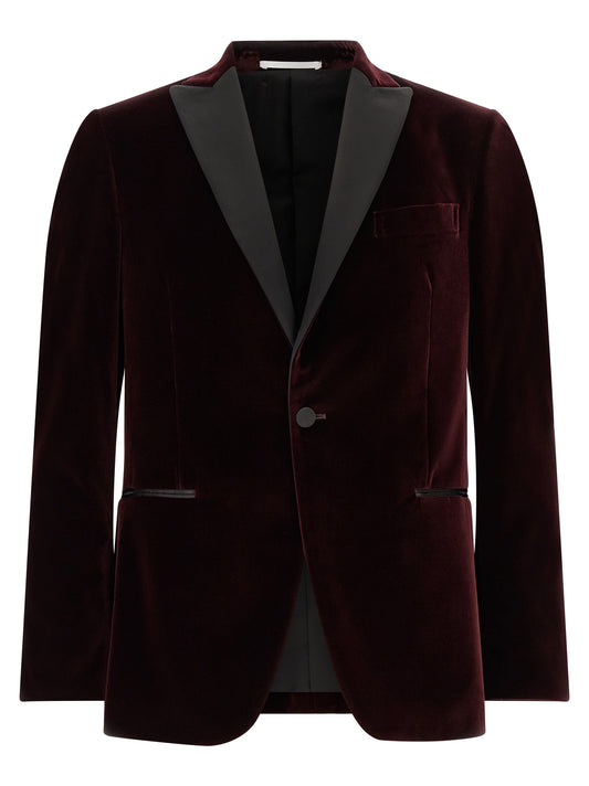 Pal Zileri Bordeaux Cotton Blazer