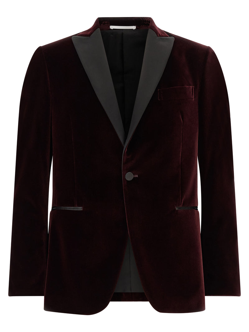 Pal Zileri Bordeaux Cotton Blazer