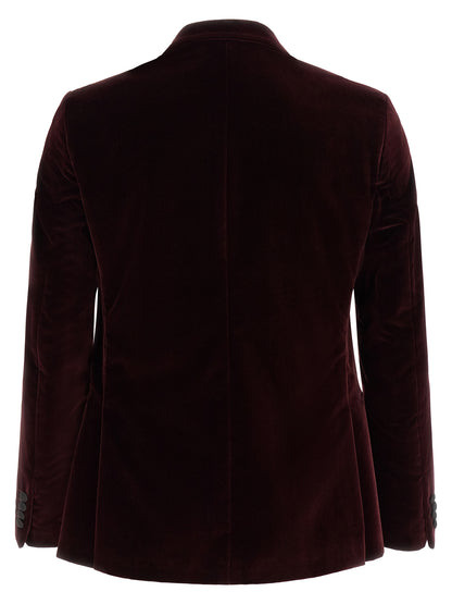 Pal Zileri Bordeaux Cotton Blazer