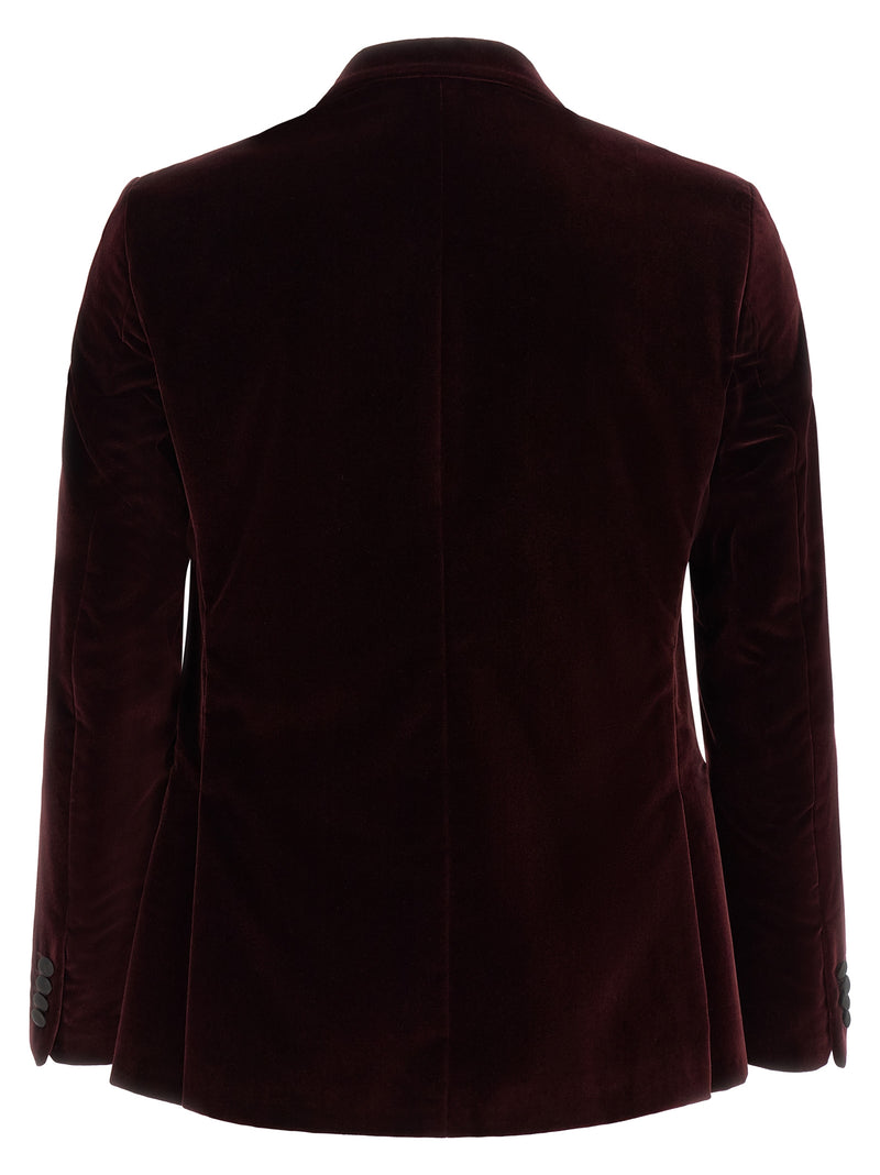 Pal Zileri Bordeaux Cotton Blazer
